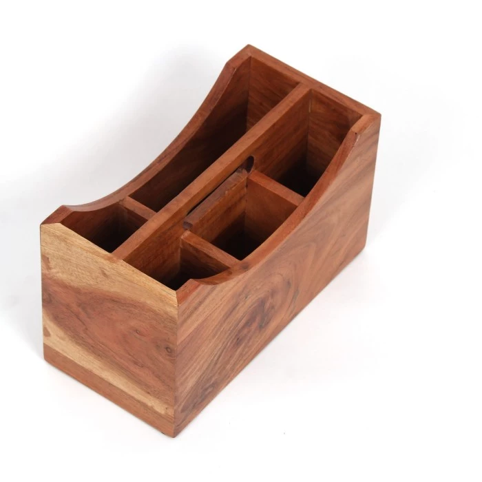 Wooden Cutlery holder Storage Box