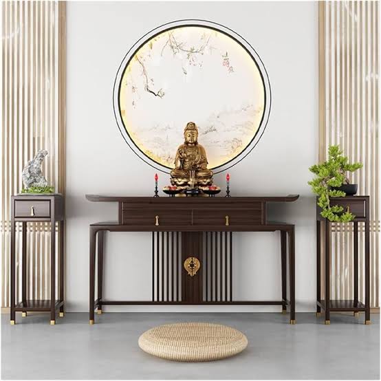 Oriental Wooden Altar Table budhhist