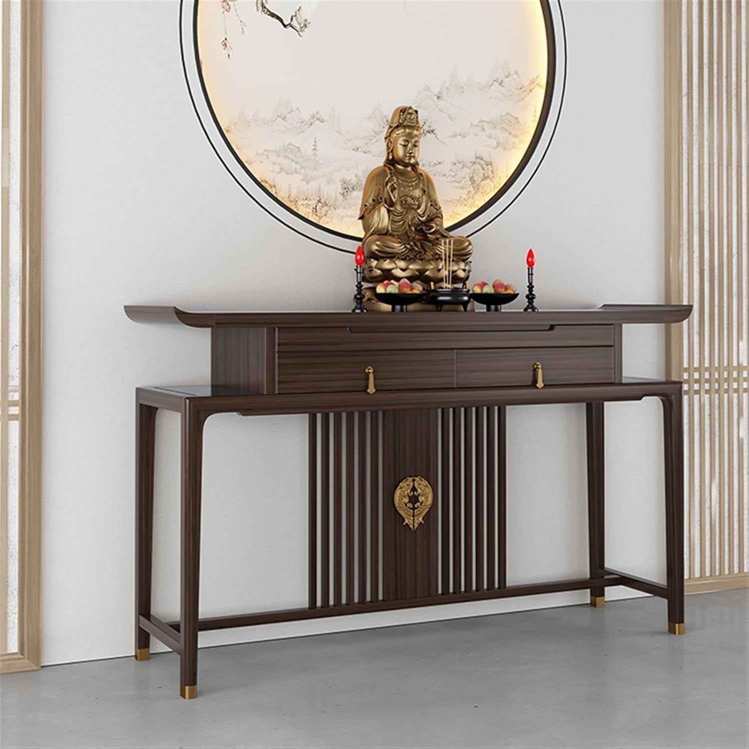 Oriental Wooden Altar Table budhhist