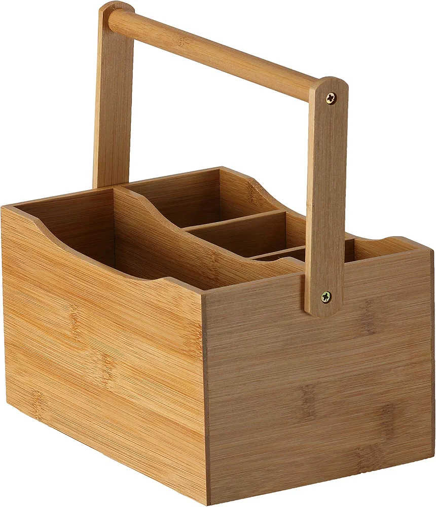 Wooden cutlery storage holder