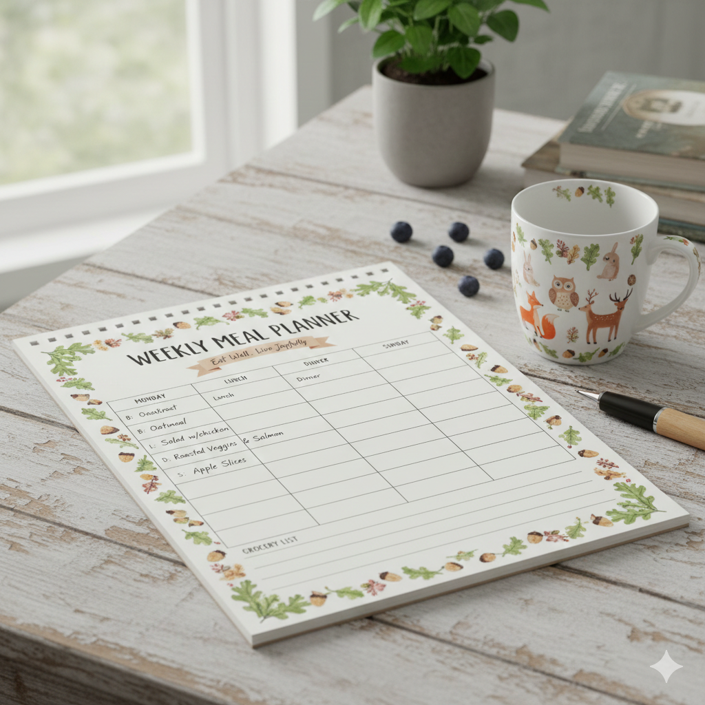 Weekly Printable Meal Planner (Theme) - 12 Month