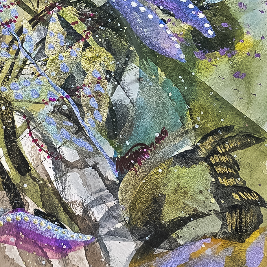 Abstract Botanical Art Painting