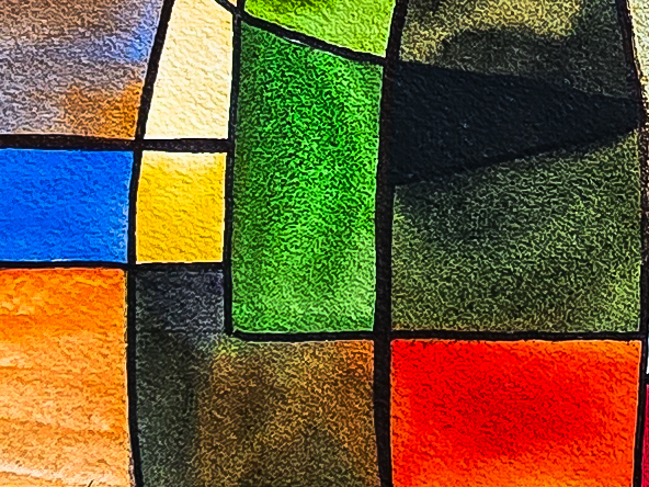 Abstract Vineyard Painting