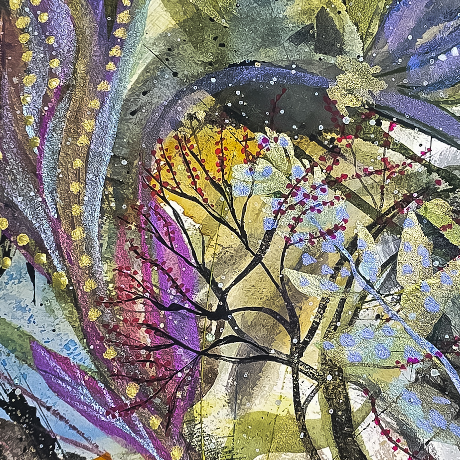 Abstract Botanical Art Painting