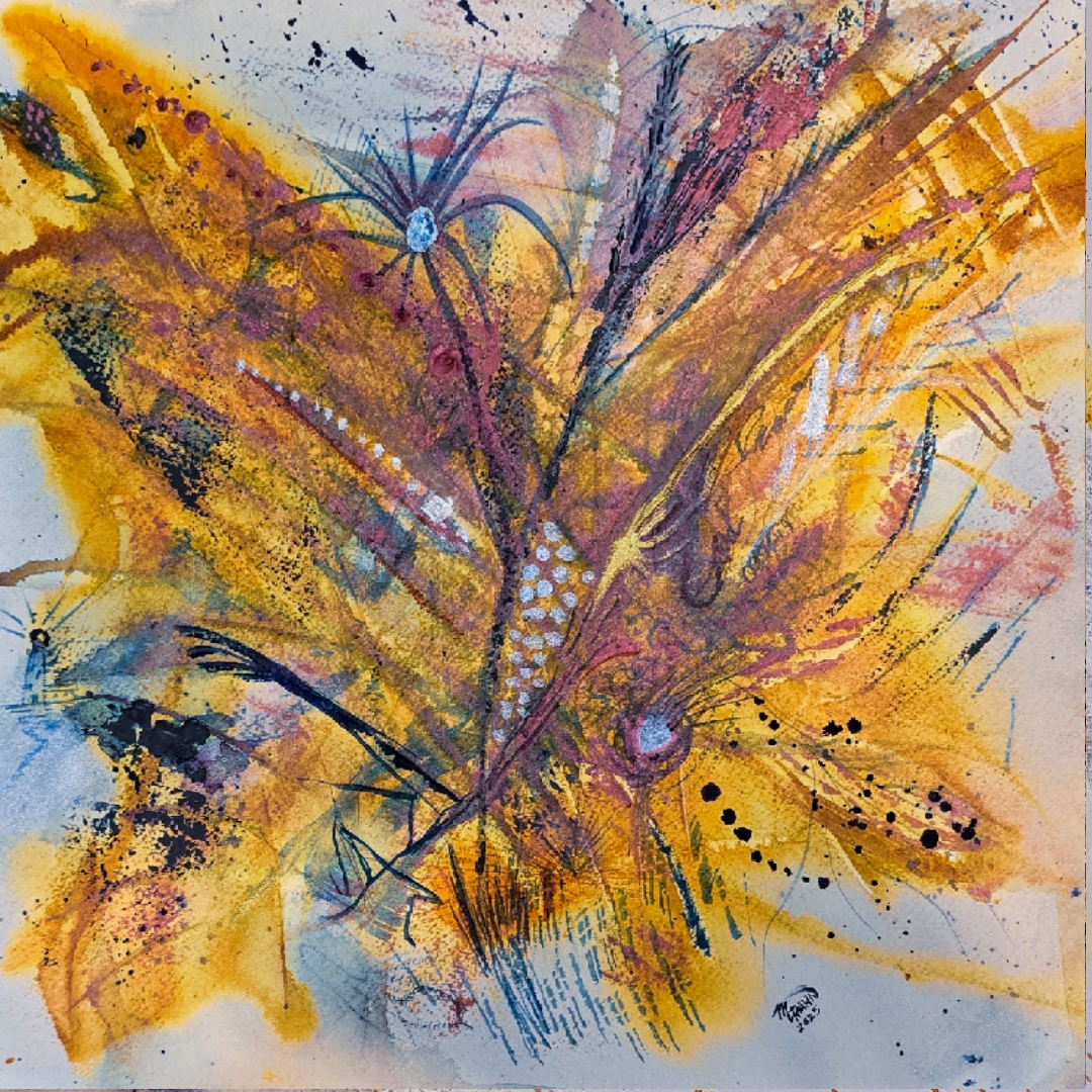 Abstract Watercolor Painting