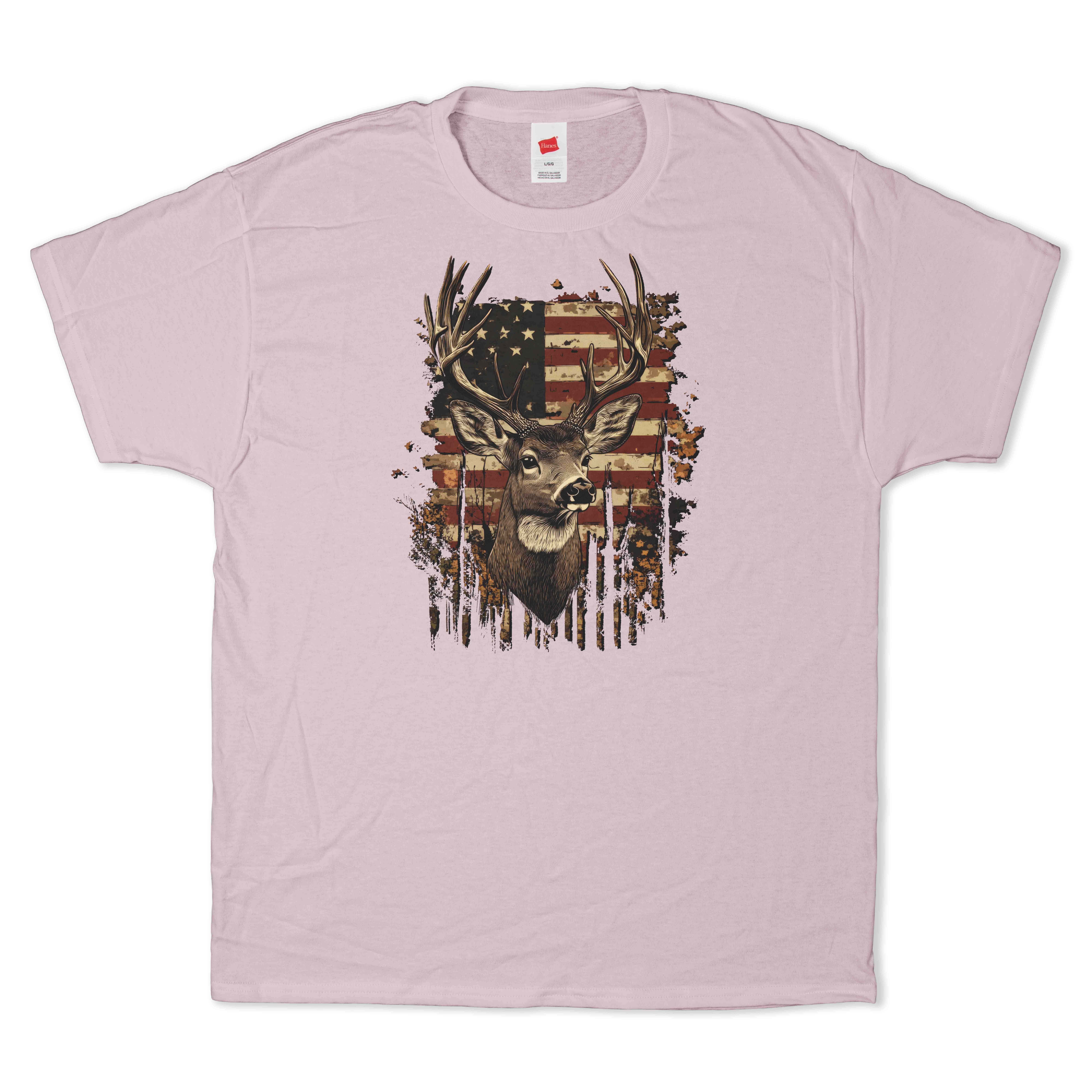 Deer & American Flag T-Shirt