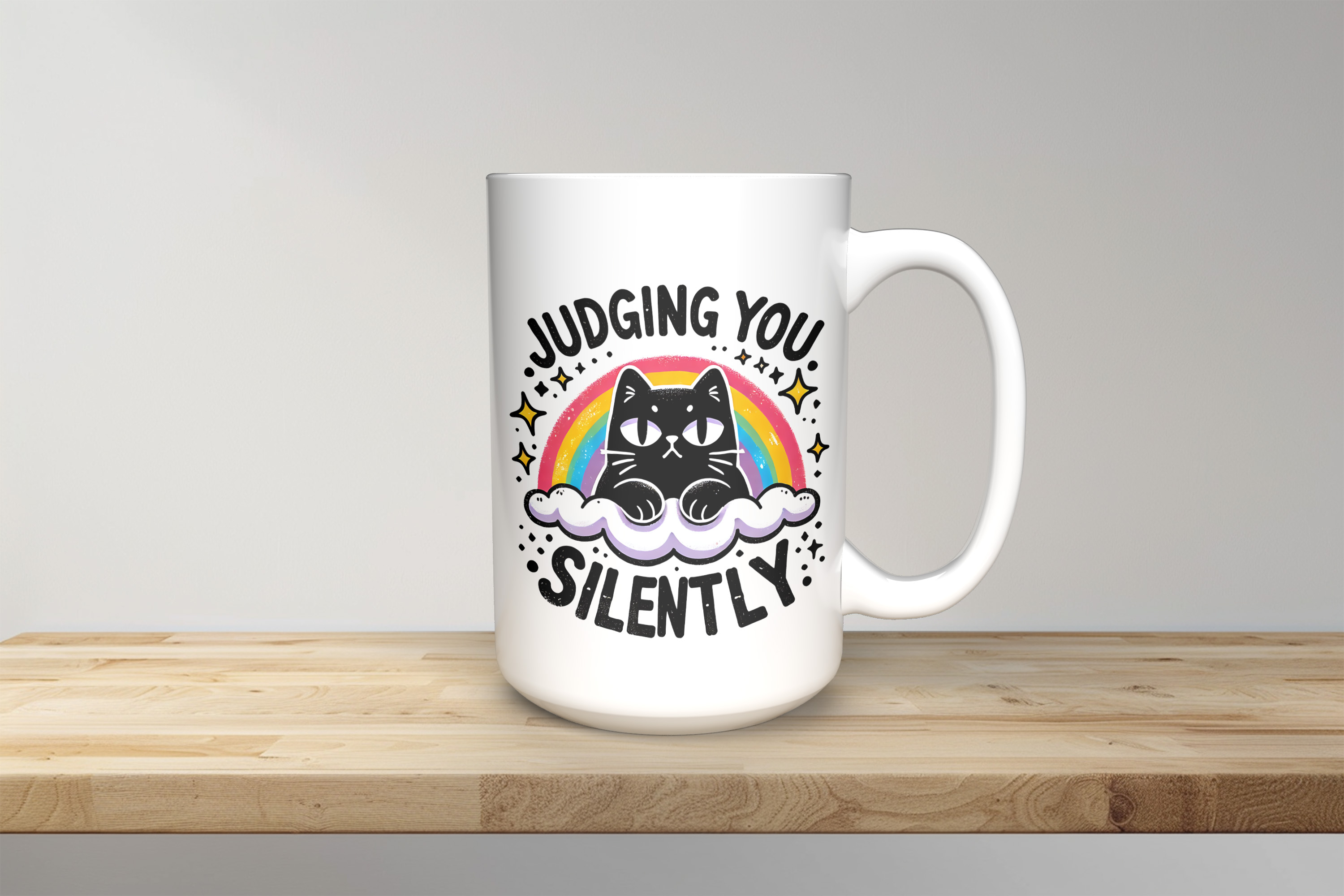 Judging You Silently - 15oz Coffee Mug