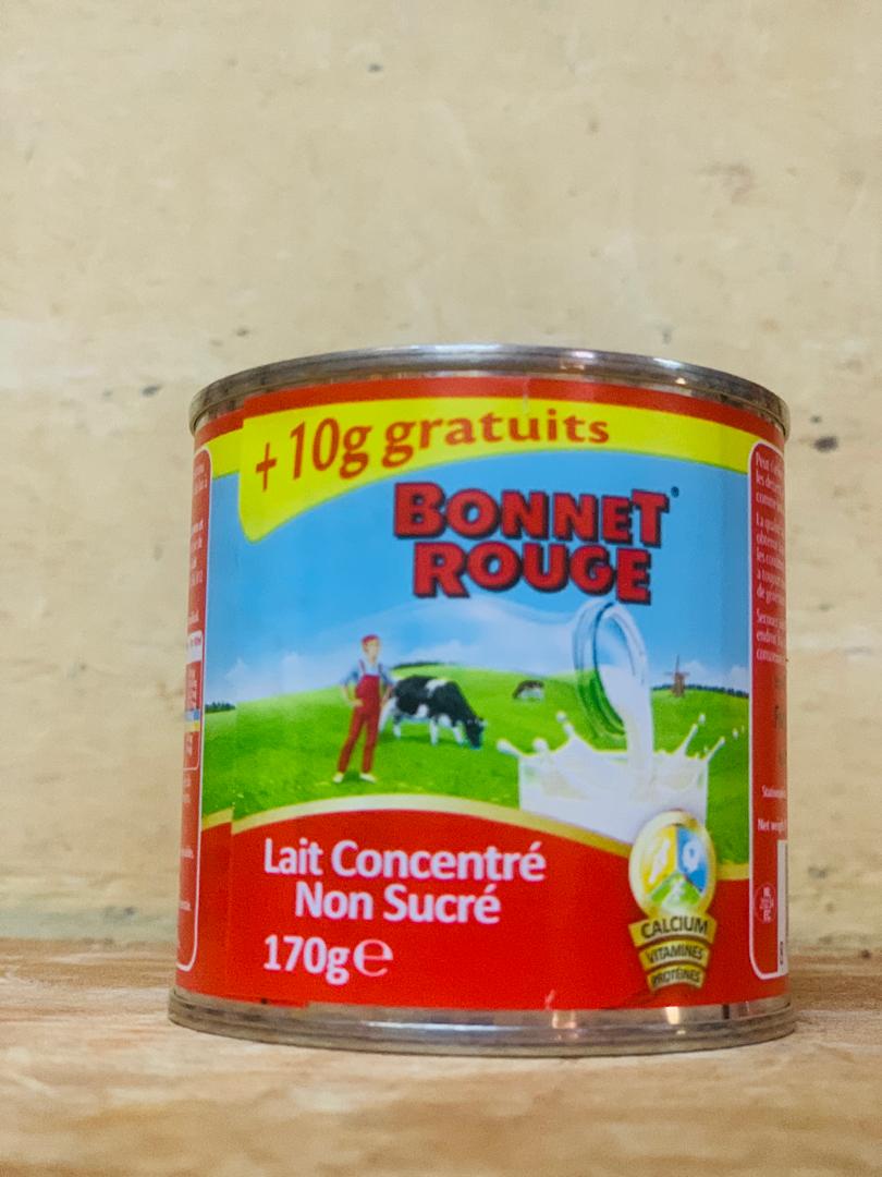 Lait Bonnet rouge concentré non sucré