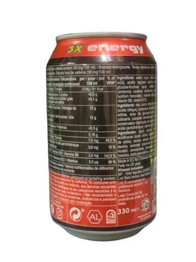 Boisson énergisante 3X petit