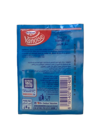Sucre Vanilliné Dr. Oetker Vanoise 