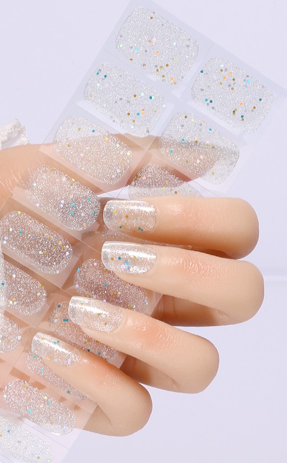 Autocollants pour ongles pailletés