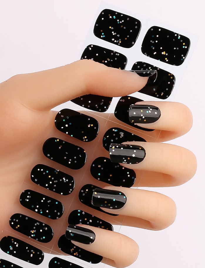 Autocollants pour ongles pailletés
