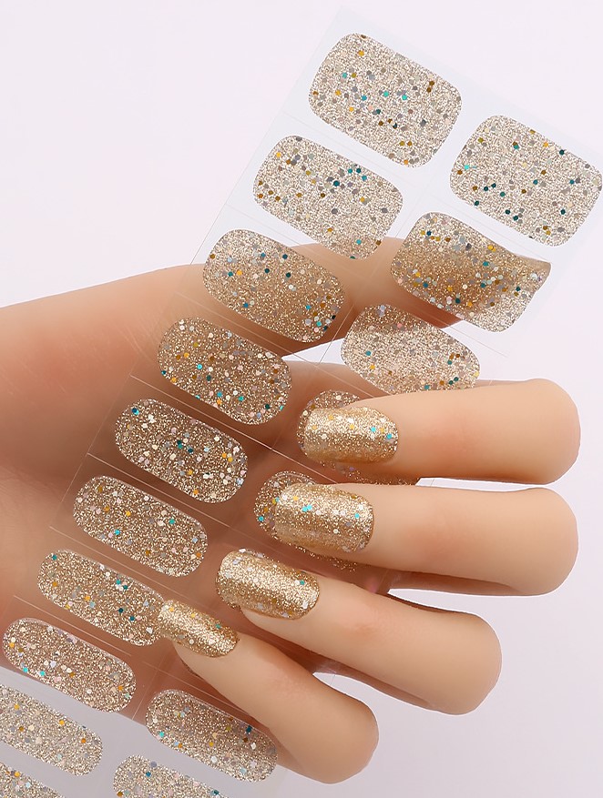 Autocollants pour ongles pailletés