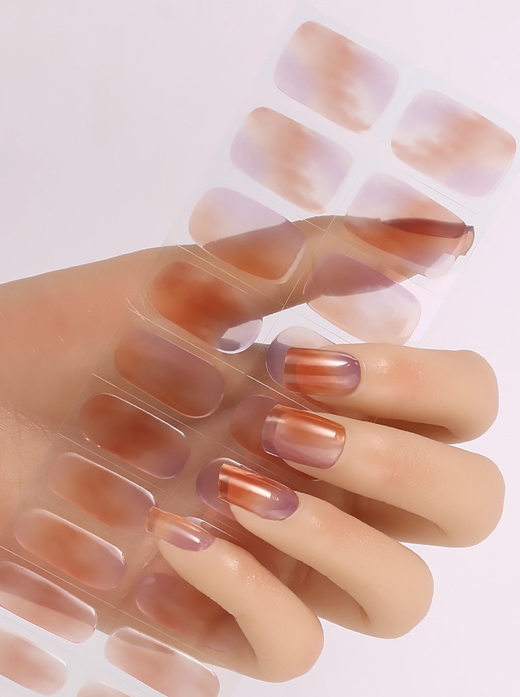 Stickers pour ongles colorés
