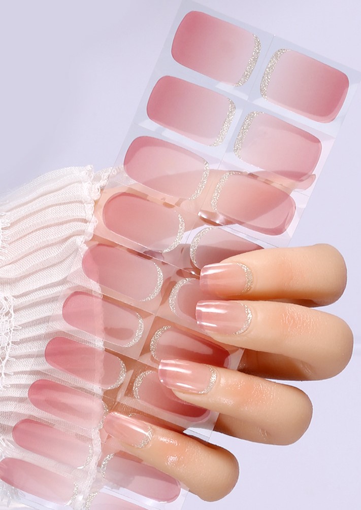 Stickers pour ongles rose nude