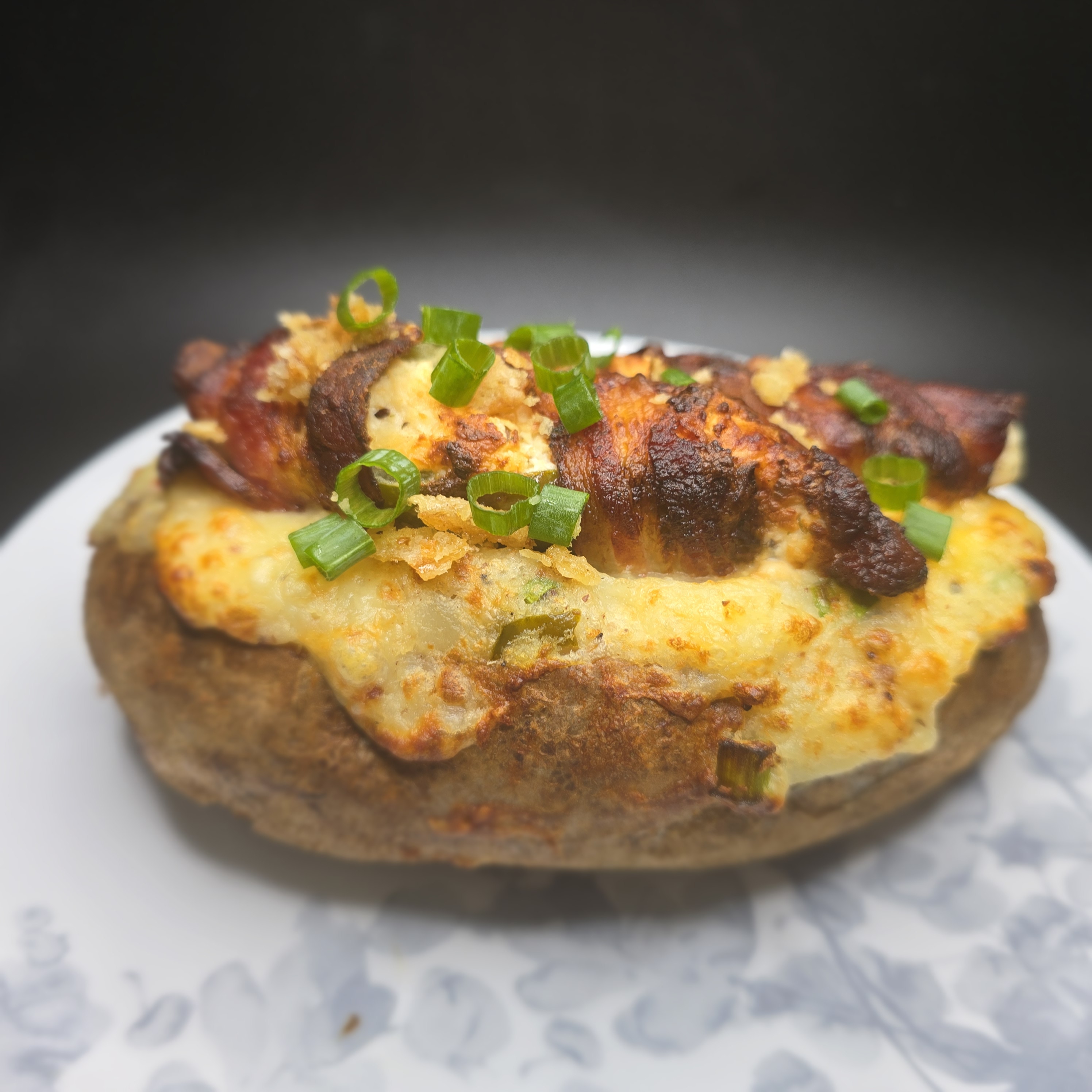 Bacon Wrapped Stuffed Jalapeno Stuffed Potato
