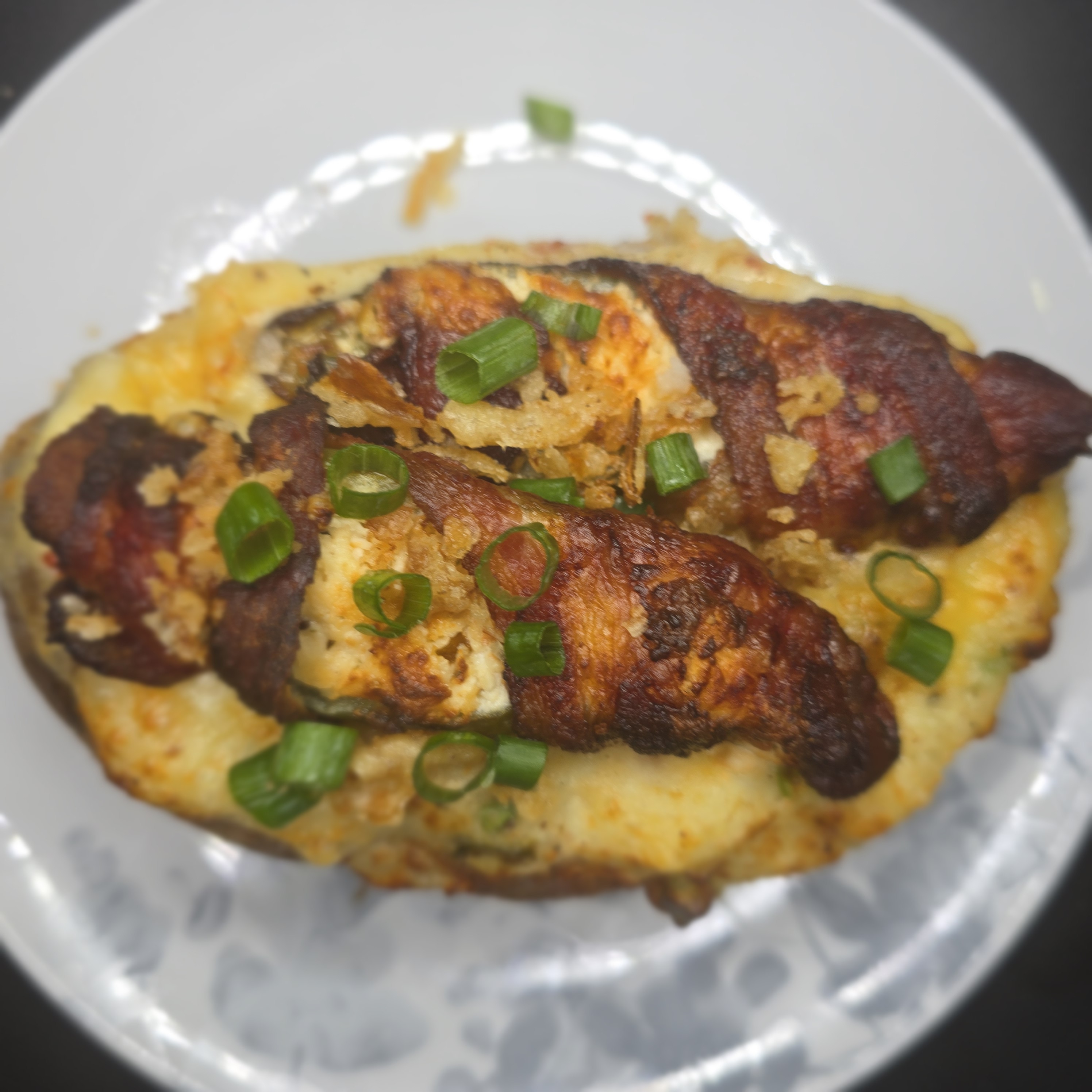 Bacon Wrapped Stuffed Jalapeno Stuffed Potato