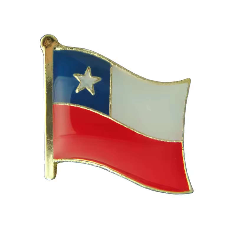 Pin de la bandera de Chile