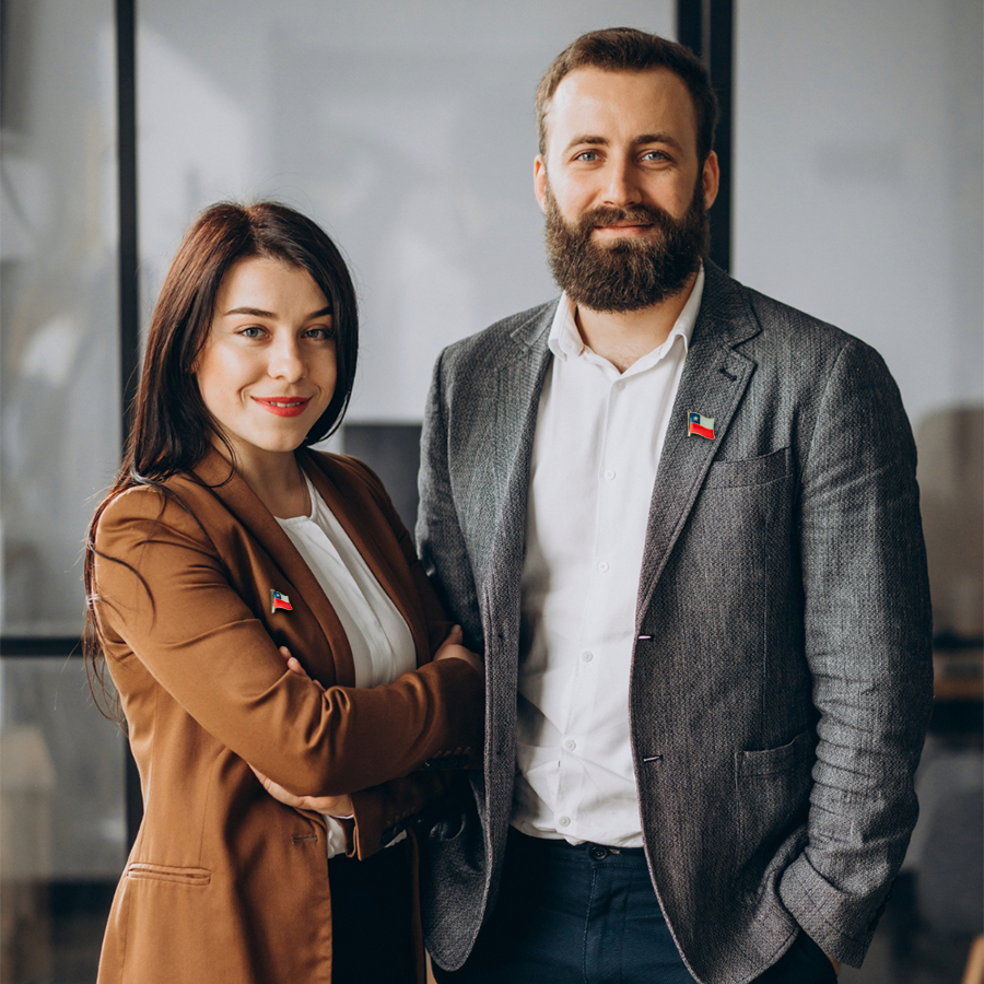 Pin de la bandera de Chile