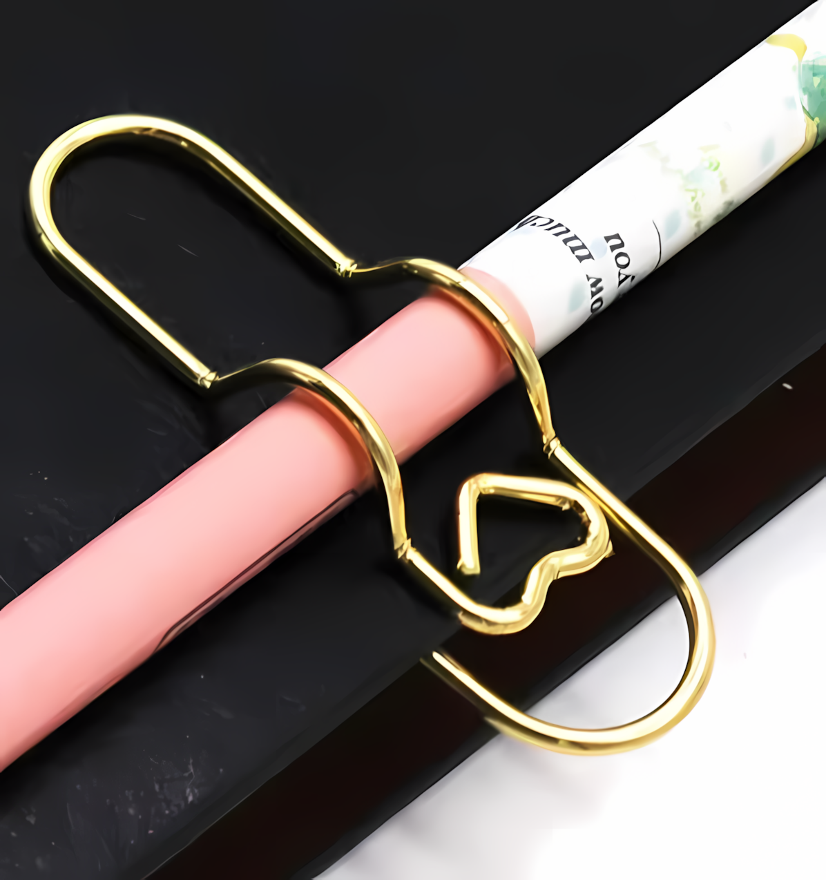 Clip dorado PortaLapiz