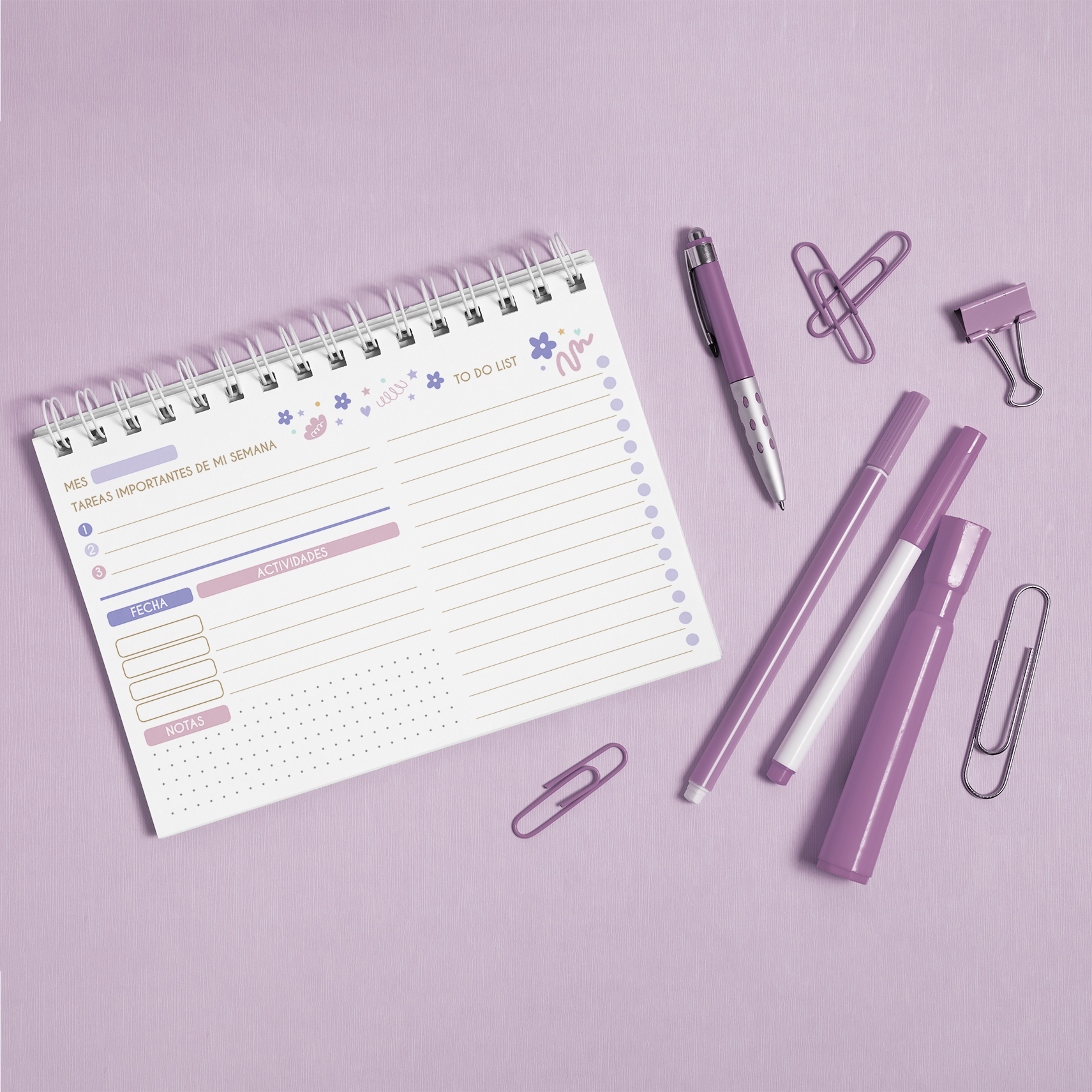 Planner Semanal Calma