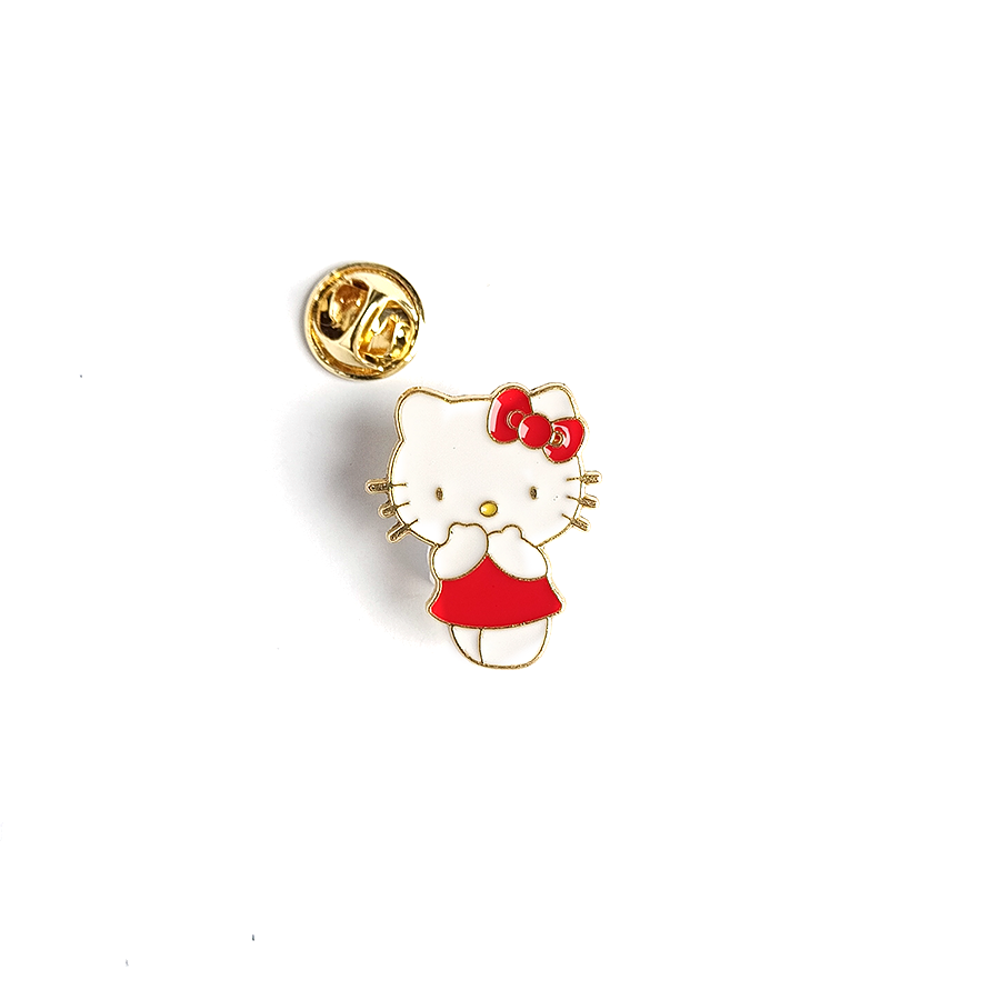 Pin Hello Kitty con Vestido Rojo