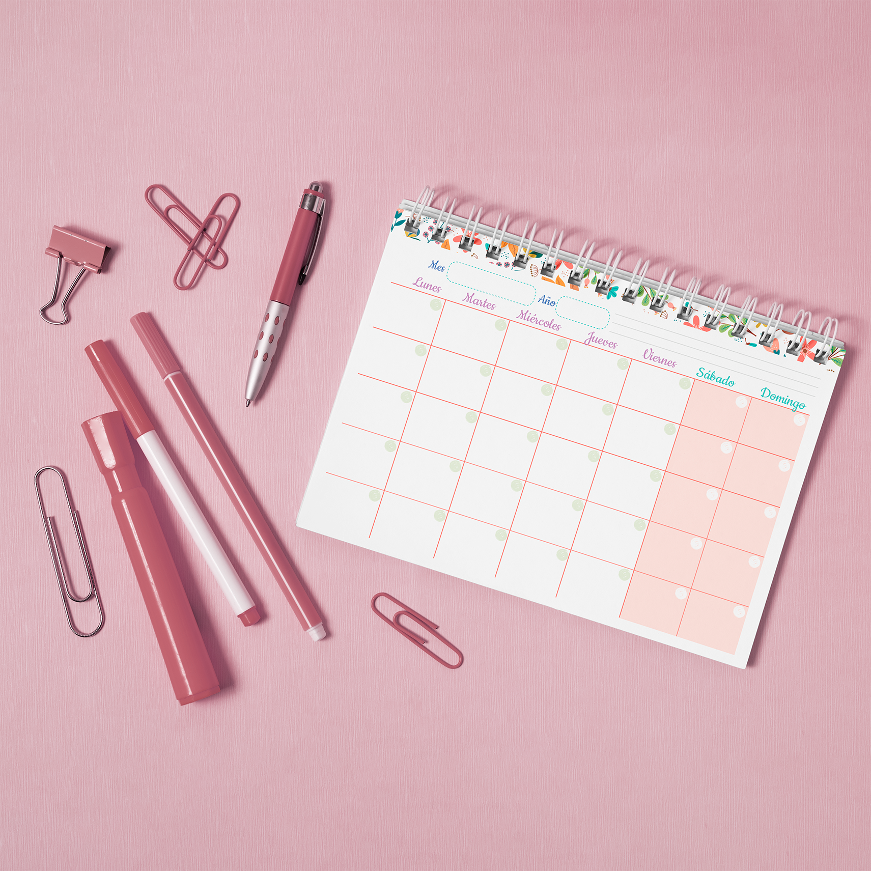 Planner Semanal Primavera Viva