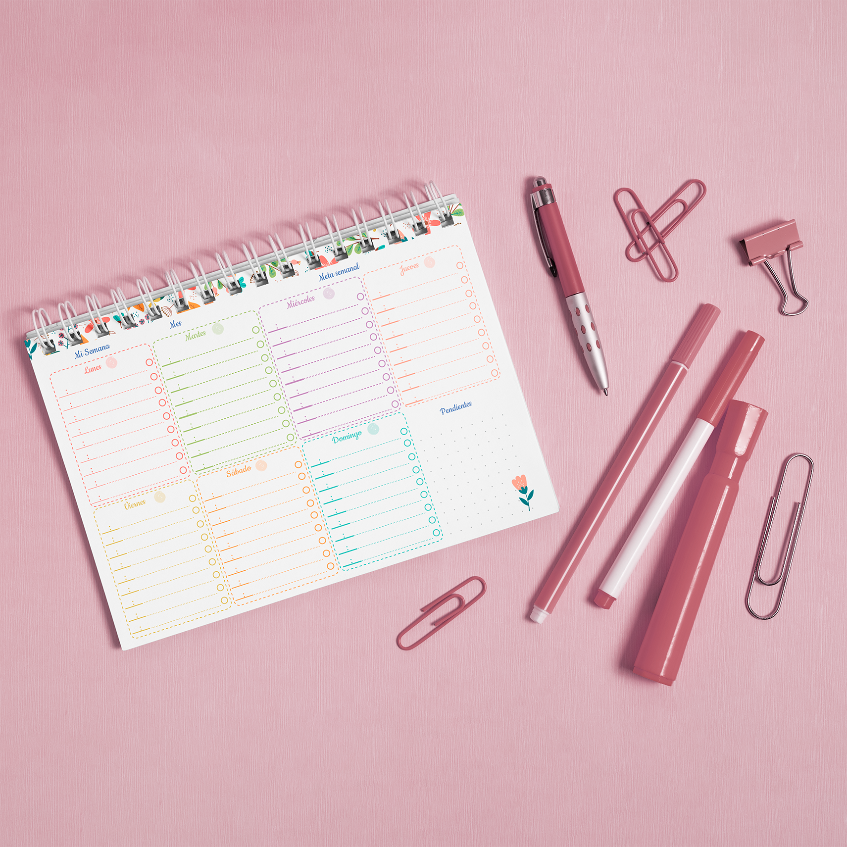 Planner Semanal Primavera Viva