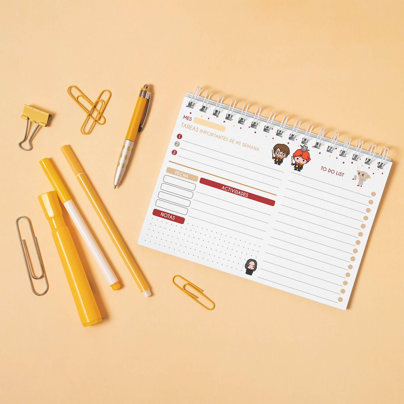 Planner Semanal Harry Potter 