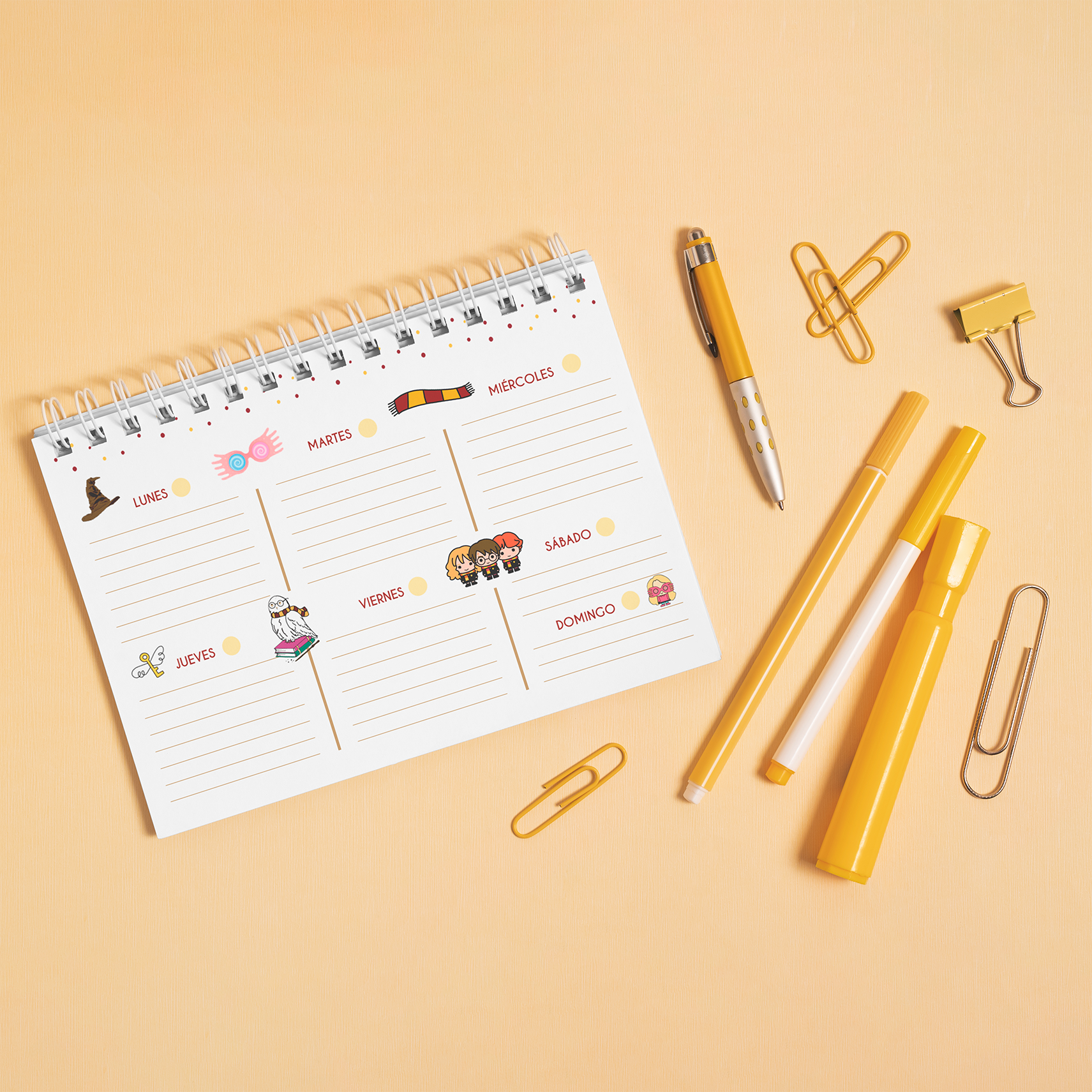 Planner Semanal Harry Potter 