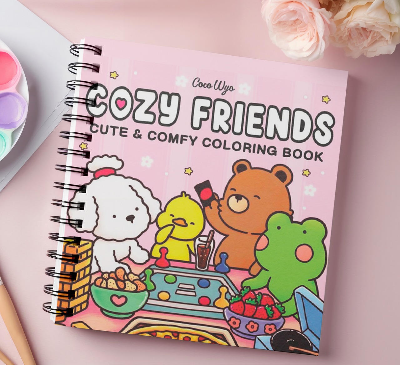 Coloring Book Cozy Friends