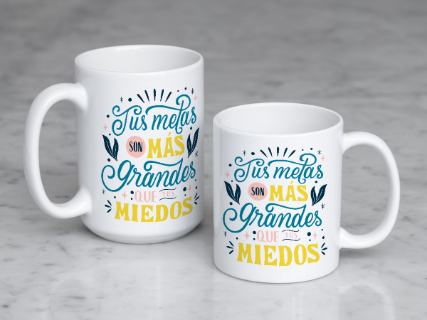 Tazón Tus metas son más grandes que tus sueños