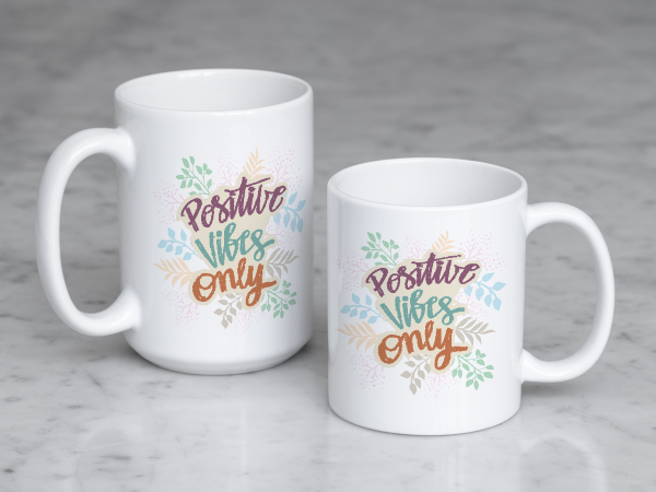 Tazón Positive Vibes Only