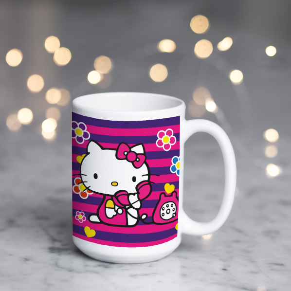 Tazón Hello Kitty Rayas