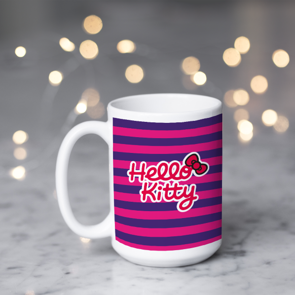 Tazón Hello Kitty Rayas