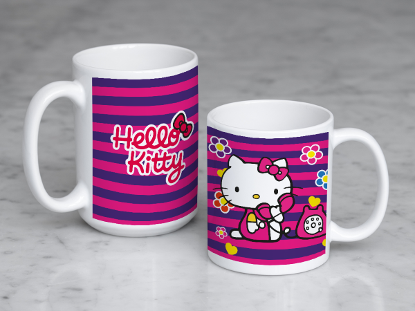 Tazón Hello Kitty Rayas