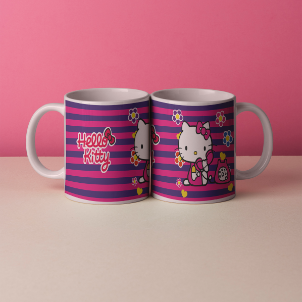 Tazón Hello Kitty Rayas