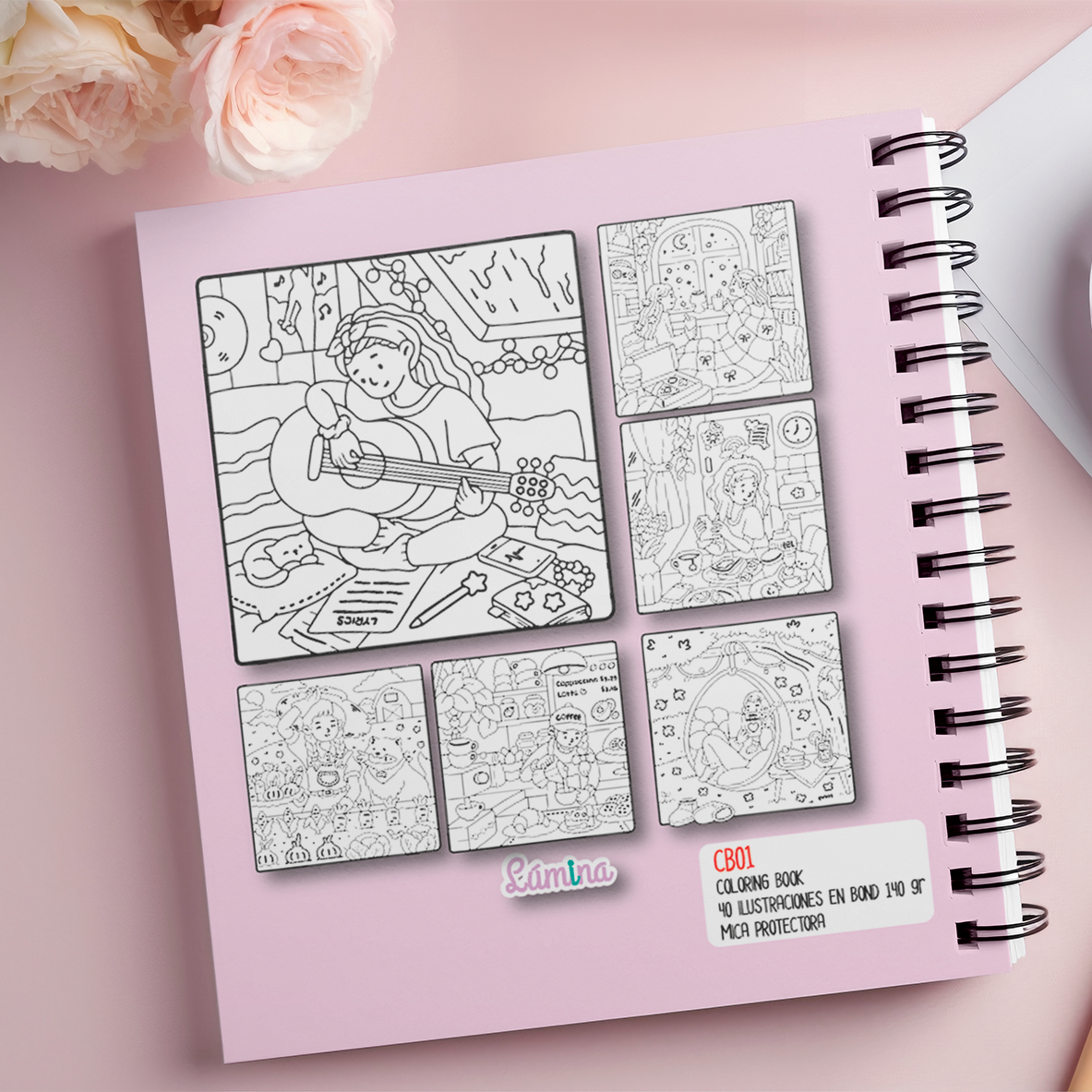 Coloring Book Girl Moments