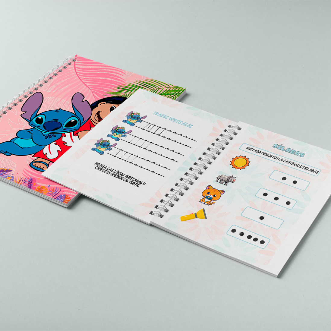 Cuaderno de Grafomotricidad "Stitch"