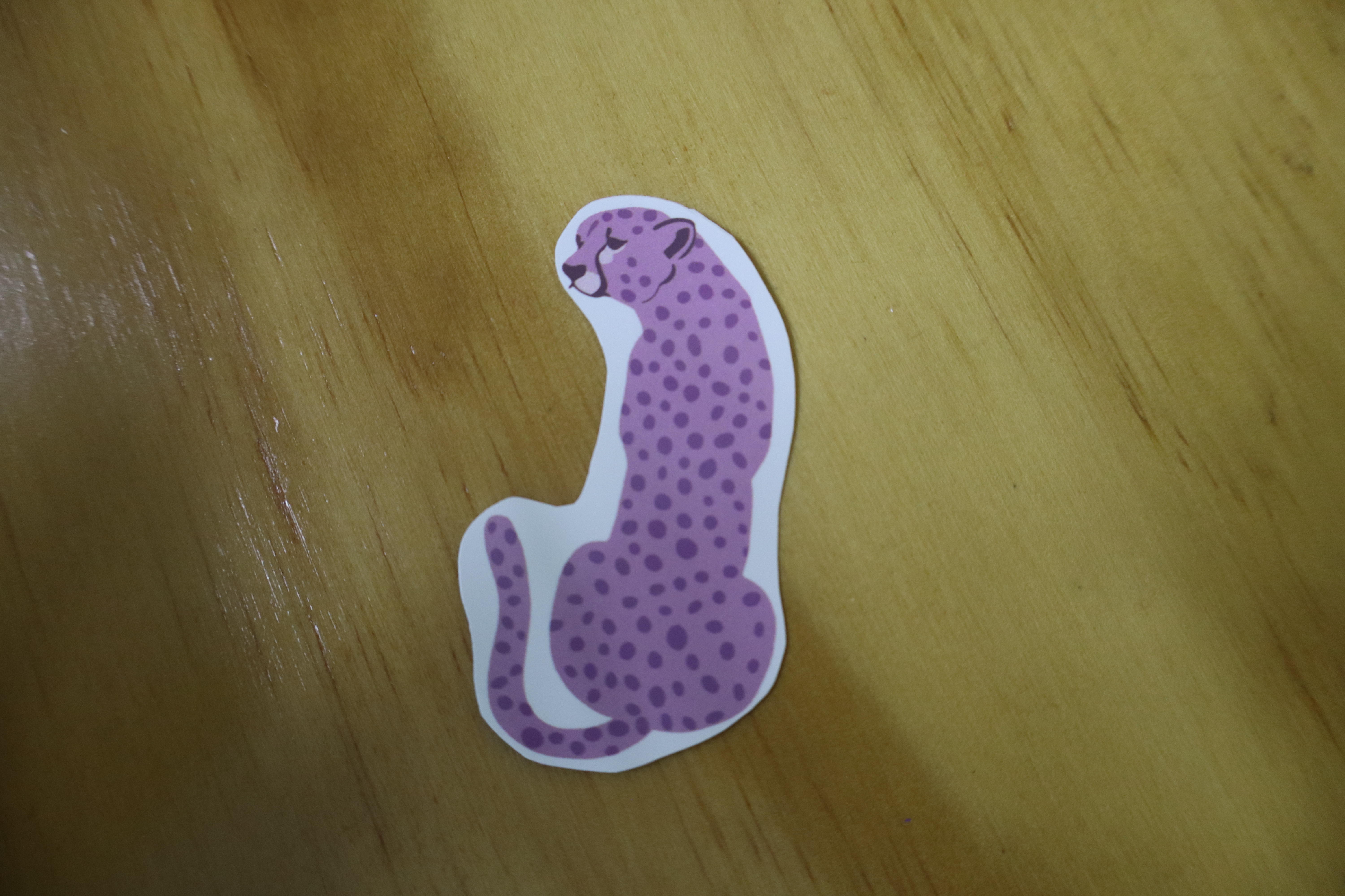 Stickers "Leopardo lila"