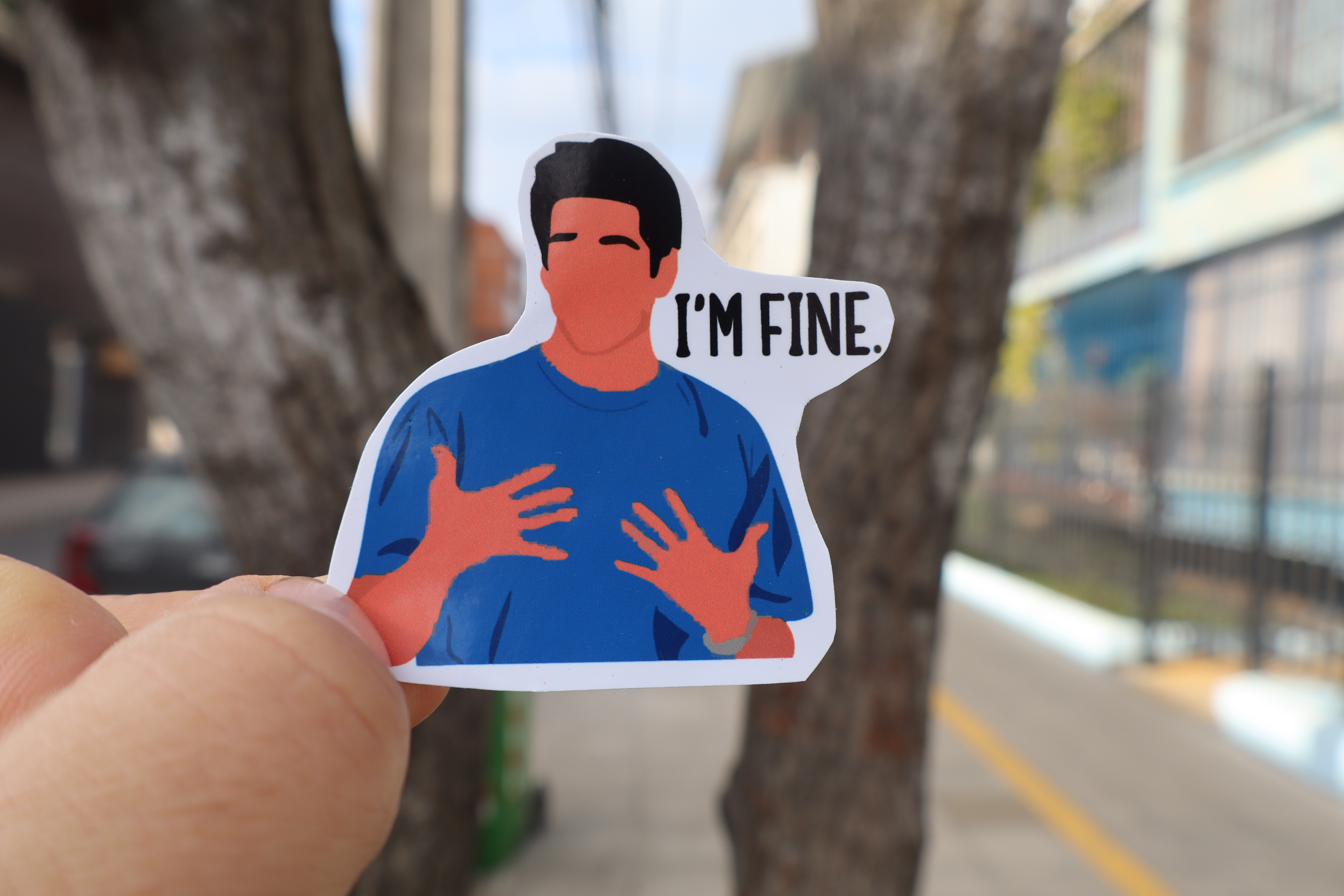 Stickers "I'm Fine" Ross Geller