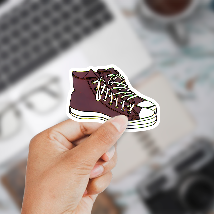 Sticker "Zapatillas moradas"