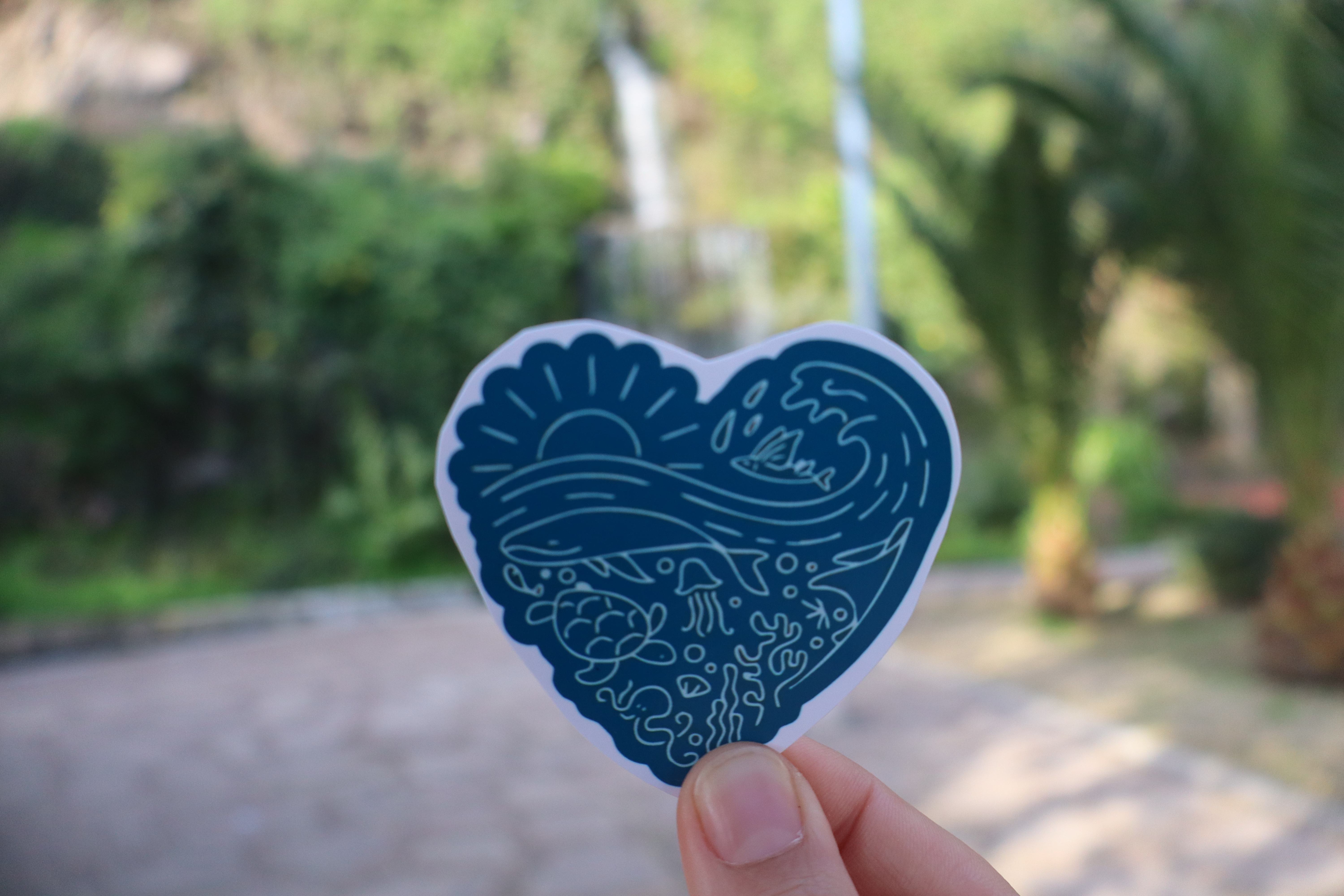 Sticker "Corazon y Mar"