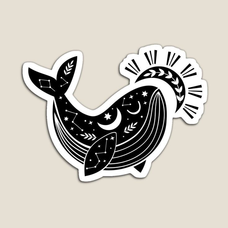 Sticker "Ballena Black"
