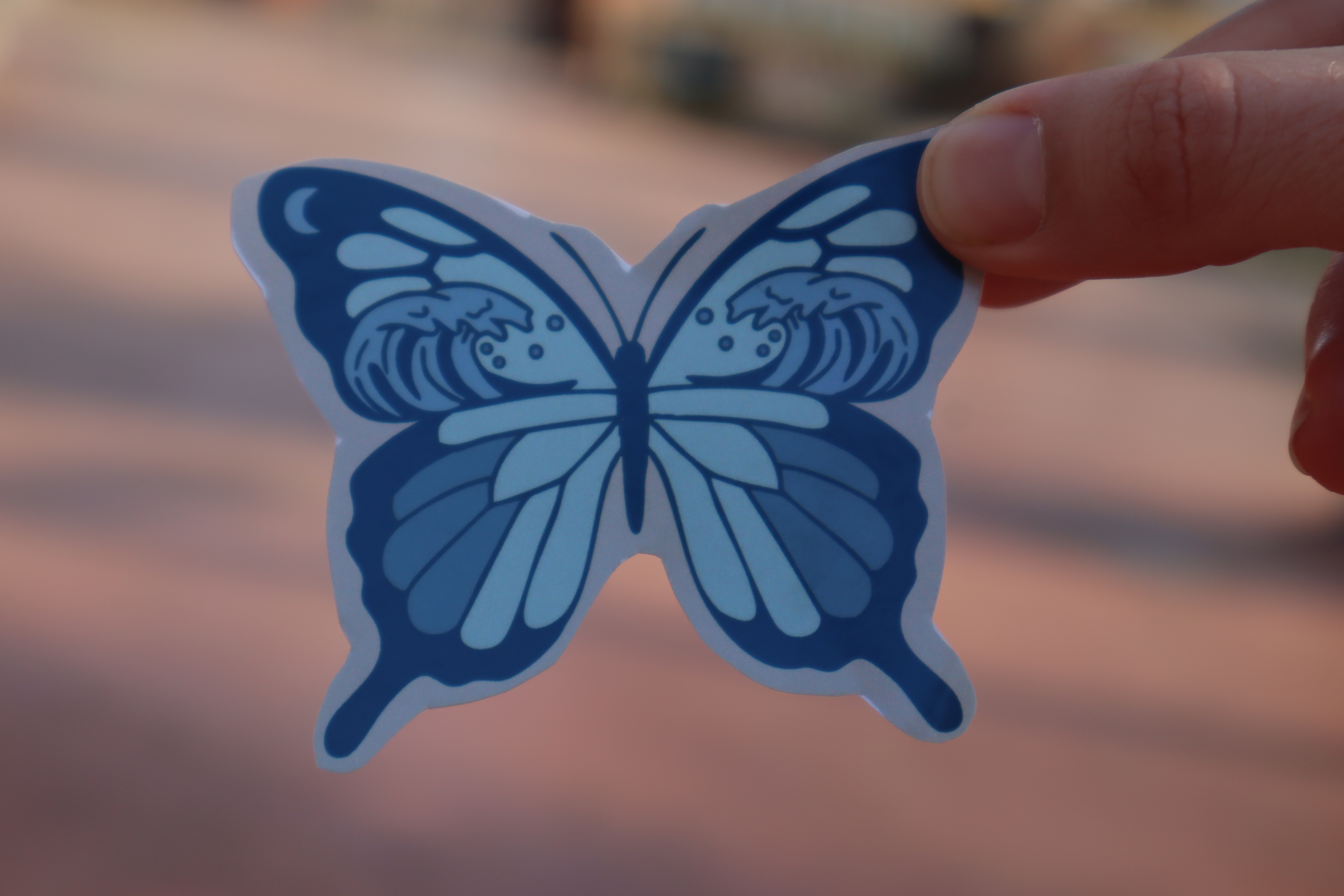 Sticker "Mariposa azul"