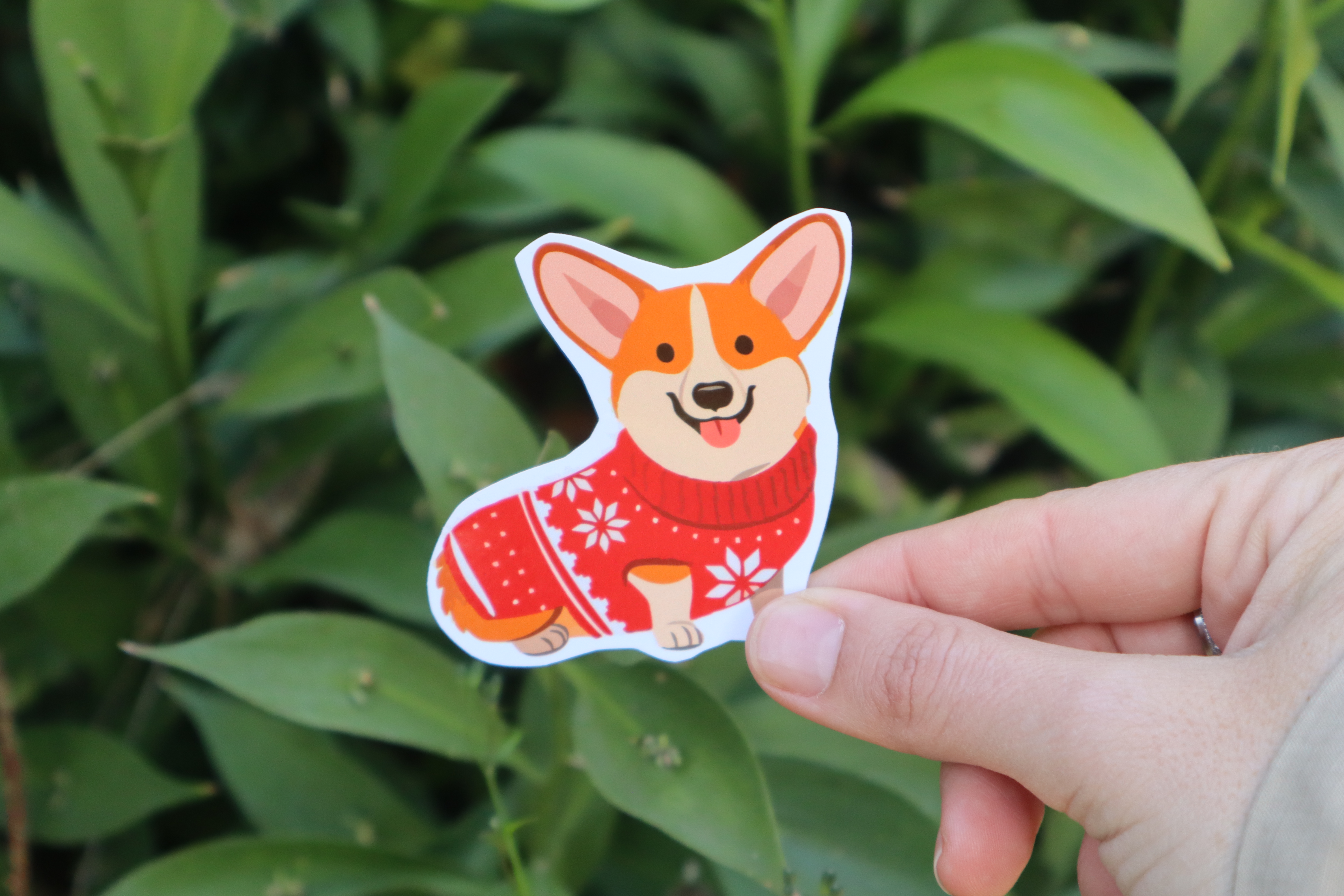 Sticker "Perrito Corgi"