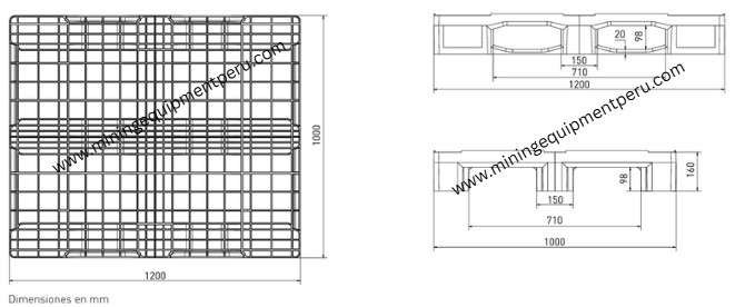 PALLET / PALET / PARIHUELA PLASTICA  