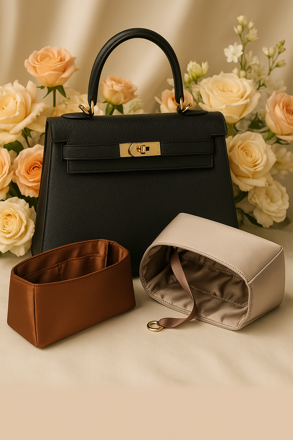 Eziroo Handbag Organizer Insert for Kelly bags