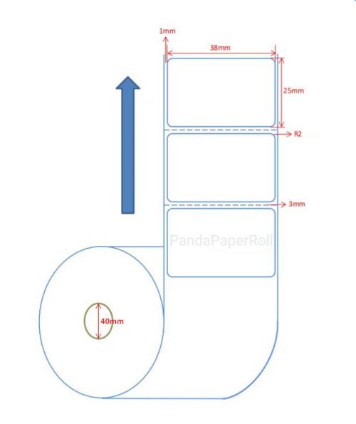 باركود 38*25 كامل 1300 استيكر حراري