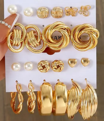 Korean Gold Plated Jewellery For Women Earrings